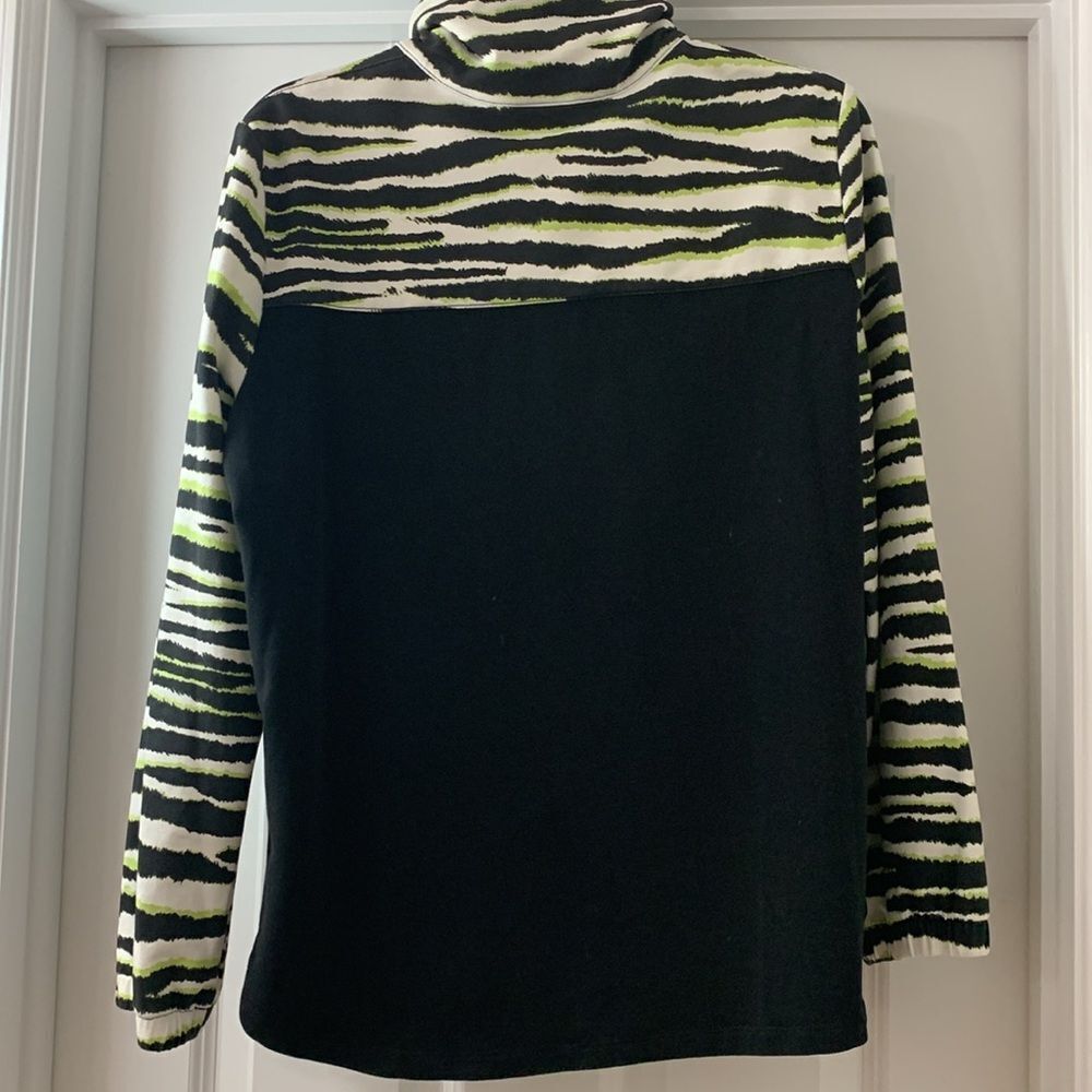 Ruby Rd. Zip-Up Jacket W/Drawstring Neck . Black/… - image 2